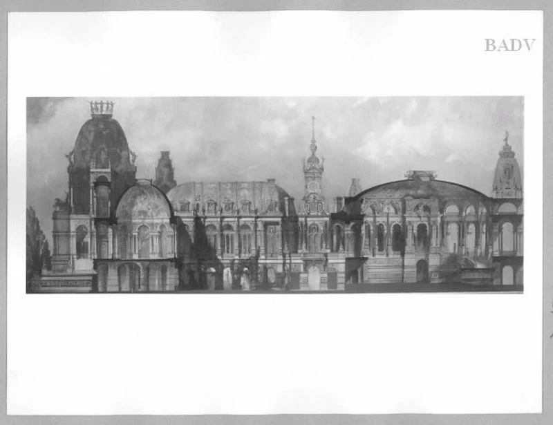 Progetto per un palazzo dei divertimenti a Vienna, sez - Führermuseum, Linz